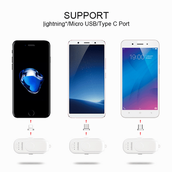 Magnetic Power Bank For iPhone/Micro USB/Type C 1000mAh Mini Magnet Charger Power Bank 18650 For iPhone/iPad/LG Magnetic Power Bank For iPhone/Micro USB/Type C 1000mAh Mini Magnet Charger Power Bank 18650 For iPhone/iPad/LG
