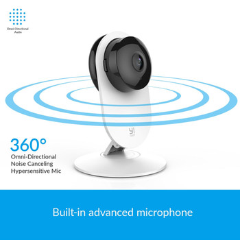 YI 1080p Home Camera Wireless IP Security Surveillance System YI Cloud Available (US/EU Edition)