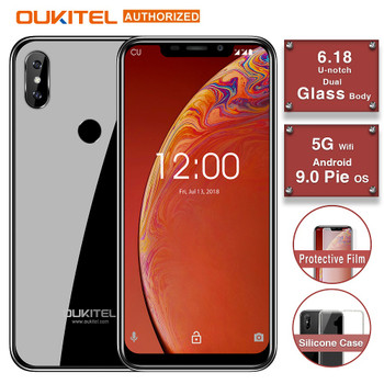OUKITEL C13 Pro 4G Smartphone 5G/2.4G WIFI 6.18" 19:9 2GB 16GB Android 9.0 MT6739 Quad Core Face ID Fingerprint Mobile Phone