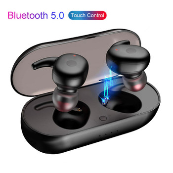 TWS Headphones Mini Dual V5.0 Wireless Earphones Bluetooth Earphone 3D Stereo Sound Earbuds with Portable Mic and Charging box