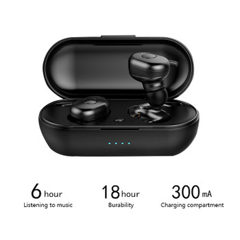 TWS Headphones Mini Dual V5.0 Wireless Earphones Bluetooth Earphone 3D Stereo Sound Earbuds with Portable Mic and Charging box