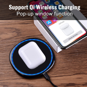 i60 TWS Pop Up 1:1 Size Wireless Bluetooth Earphone Separate Use QI Wireless Charging Bass Earphones PK i30 i20 i12 i10 TWS