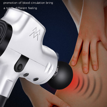 Massage Gun + Cordless Rechargeable Muscle Stimulator, Deep Tissue Massager Device,  Body Relaxation + Slimming,  Shaping & Pain Relief