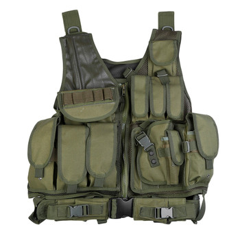  Camo Hunting Vest Men Tactical Paintball Military Swat Assault Shooting Hunting Molle Vest with Holster