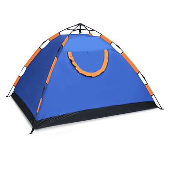 2-3 Persons Camping Pop Up Tent 78*78in Water Resistant Automatic Instant Tent Single Layer for Hiking Climbing Fishing