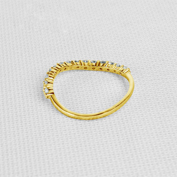 18K White Gold (AU750) Women Engagement Ring 0.4858 ct Certified I-J/SI1 Real Diamond Ring Fine Jewelry Wedding Band Custom