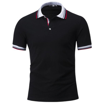  New Fashion High Quality 100% Cotton Pure Color Of Men's Short Sleeve POLO Shirt I leisure men shirt M-4XL