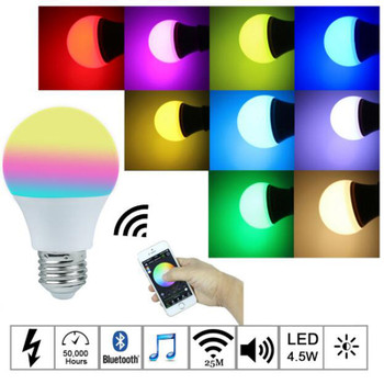 Magic blue 4.5 W Bluetooth E27 ampoule Bluetooth APP  controle dimmable eclairage spotlight rvb + blanc chaud