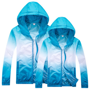 2017 New Windproof Breathable Men Running Jacket Windbreaker Women Outdoor Windbreaker Sports Jackets For Men UV proof Coat Male