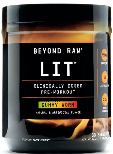 Beyond Raw LIT - Gummy Worm, NET WT 14.56 oz (412.8G)