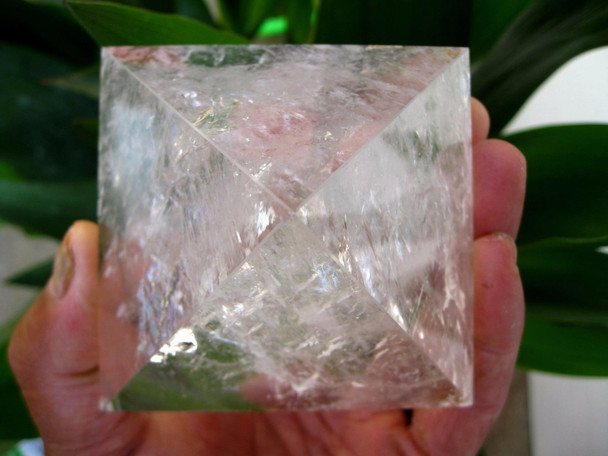 4" NATURAL Clear quartz crystal Pyramid healing