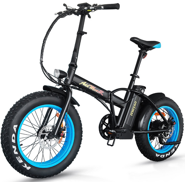 Addmotor Motan Electric Fat Tire 20Inch Bikes 500w 48v Snow Folding Bicycles Lithium Battery 4 Colors M-150 E-bikes For Men