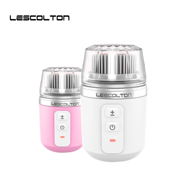 LESCOLTON Electric Wash Face Machine Ultrasonic Electronic Cleansing Instrument Oscillating Face Cleansing Brush Artifact