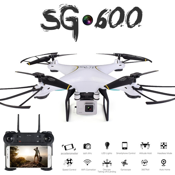 SG600 RC Drone with 0.3mp or 2mp HD Camera WIFI FPV Quadcopter Auto Return Altitude Hold Headless Mode RC Helicopter VS Syma x5c