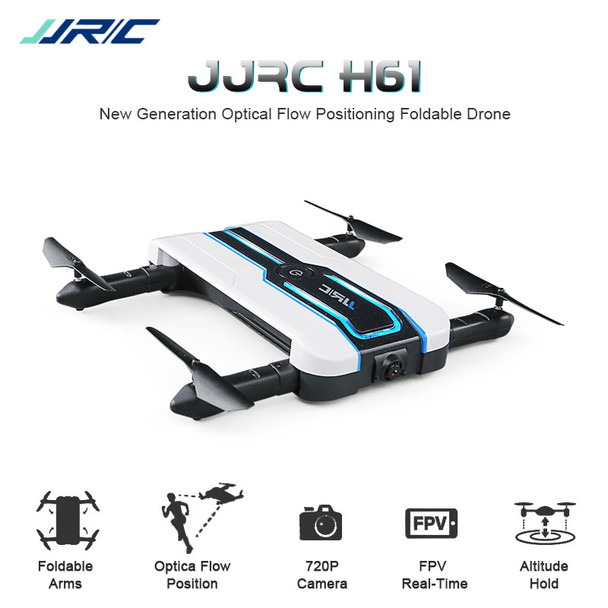 Newest JJRC H61 Spotlight WIFI FPV With 720P Camera Mini Selfie Drone Optical Flow Positioning 6-Axis RC Foldable Quadcopter 