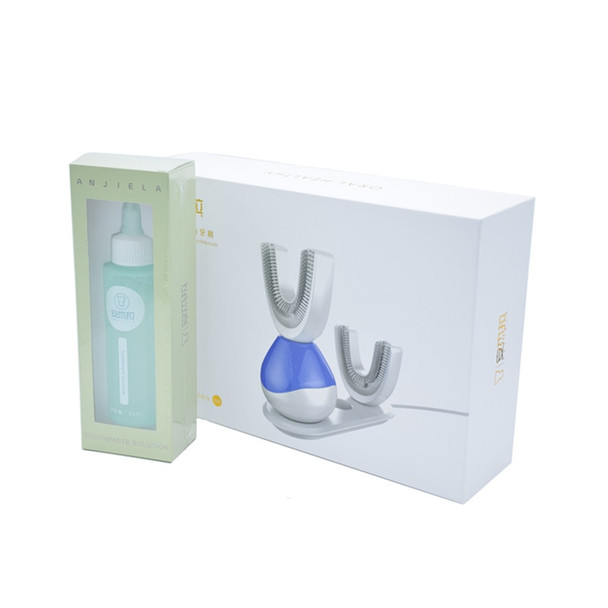 Free DHL or EMS Rechargeable Ultrasonic Intelligent Adult Electric with Antibacterial Silicone Brush fully Automatic Toothbrush