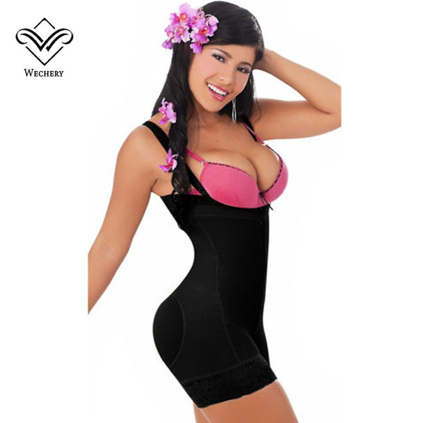 Wechery Seamless Thin Bodysuit Women Full Body Shaper Waist Trainer Shapewear Belly Slimming Shapers Sheath Fajas Plus Size