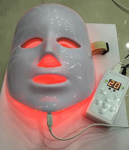 7 colors photon PDT led skin care facial mask blue green red light therapy PDT photon led facial mask