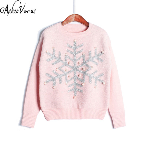 Winter Sweater Women Pullover Candy Color Christmas Sweater Character Snow Pullover Jumper Knitted Sweater Femme Fall Poncho