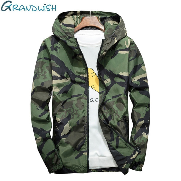 Camouflage Jacket Men Bombers Military Mens Hooded Windbreaker Large Size Men's Jacket ,DA569 