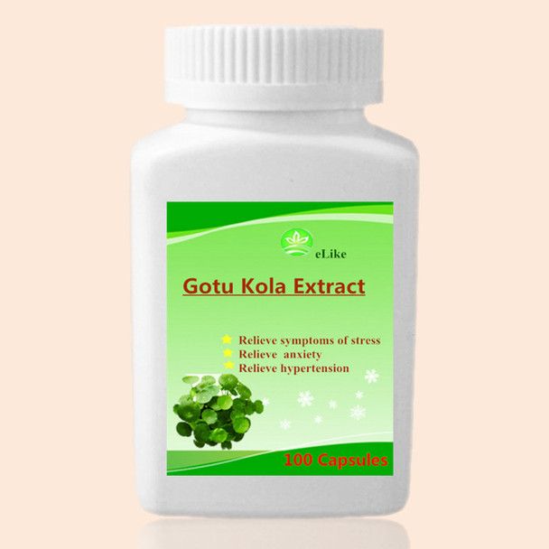 500mg 100PCS 100% Pure Centella Asiatica , Gotu Kola Extract  10:1, For Anxiety,Depression