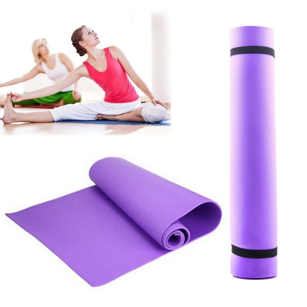 173X60X0.4cm Purple Exercise Mat Non-Slip Yoga Mat Fitness Lose Weight Moisture-proof Camping Picnic Mat Waterproof Sport Mat