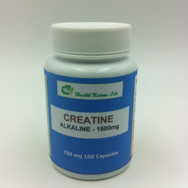 STRONG CREATINE ALKALINE - 1500mg, Buffered Monohydrate - Strongest Available - 5 bottles (750 mg X 500 Capsules)