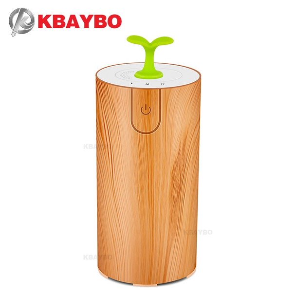 Ultrasonic Aromatherapy Diffuser Wood Grain Ultrasonic Cool Mist Humidifier for Office Home Bedroom Living Room