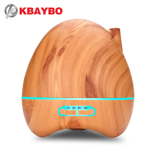 300ml Aroma Essential Oil Diffuser Ultrasonic Air Humidifier with 4 Timer Settings 7 Color Changing LED lamp Whole House Humidi