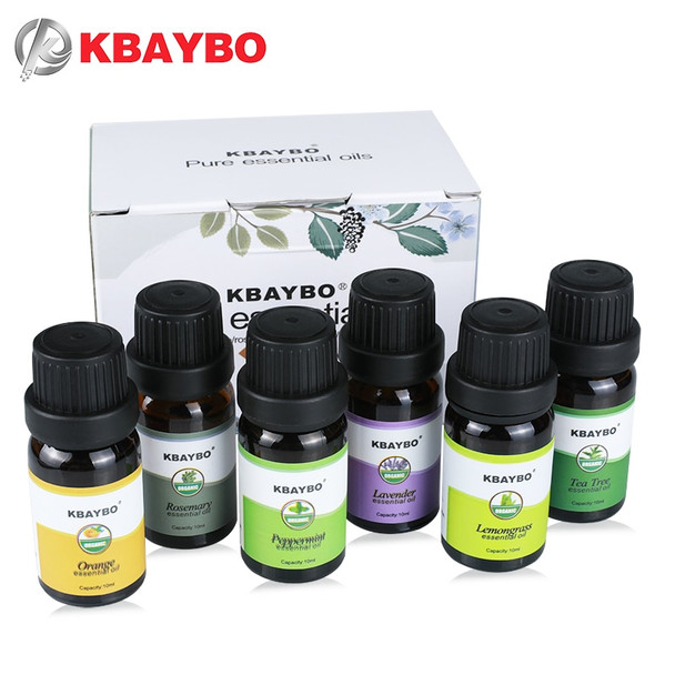 Essential Oils Aromatherapy Oil for aroma Diffuser Humidifier 6 Kinds Fragrance of Lavender Tea Tree Rosemary Lemongrass Orange