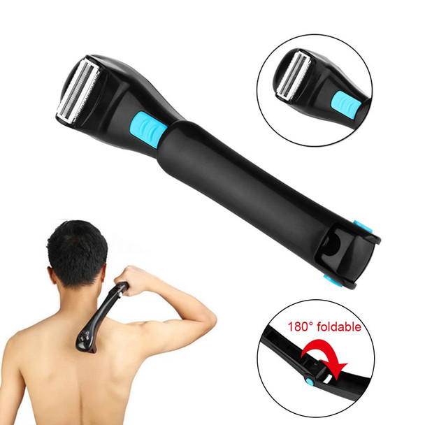 New Arrival Practical 180 Degree Folding Electric Shaver Manual Back Hair Remover Foldable Long Handle Shaving Body Trimmer