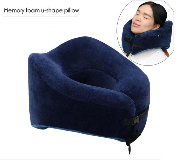 1PC New U Shaped Travel Pillow Car Air Flight Memory Foam Pillows Neck Support Headrest Cushion Soft Nursing Cushion