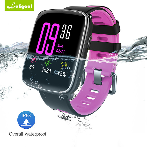 GV68 Smartwatch Heart Rate Monitor Wristband Smart Watch Waterproof IP68 Swimming Sports Tracker Wearable Devices Android iOS
