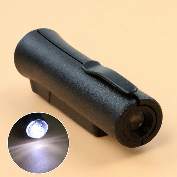 Handheld 80X LED Illuminated Mini Microscope Magnifying Glass Pocket Magnifier for Identification