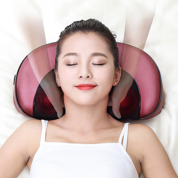 16 heads Infrared heating Cervical Massager waist body neck massage pillow electric  shoulder kneading back massager