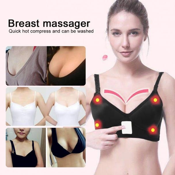 Electric Breast Massager Enhancer Chest Frequency Vibration Massager Bra Booster Growth Stimulator Breast Enlargement Machine