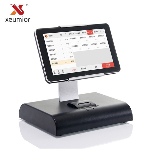 10" Free SDK Android Pos Terminal Device With Printer Pos Android Tablet POS With Restaurant Software And Retail Software