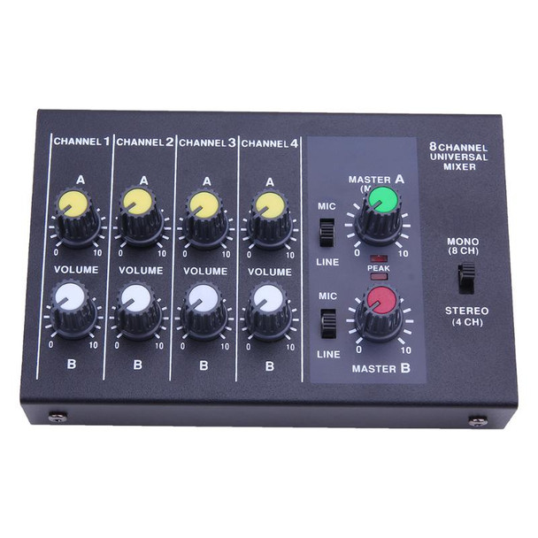  R-X219 8 Channel Universal Mixer Stage Performance Musical Equipment Console Karaoke Digital Mixing Console