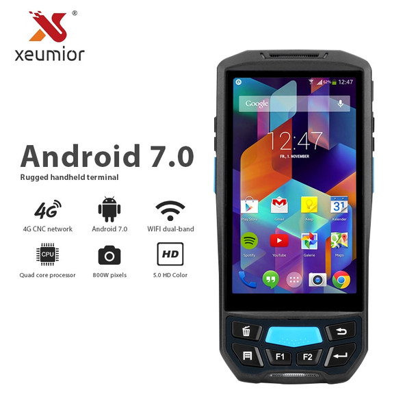 Android 7.0 Data Collector Pda 1D 2D Reader Wireless Bluetooth Wifi Camera GPS NFC UHF RFID Computer Terminal Barcode Scanner
