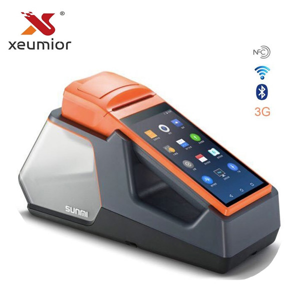 SM-V1S 5.5 Inch Touch Screen Handheld 3G Andoid Mini Pos Machine with Bluetooth Wifi Thermal Mini Pos Printer