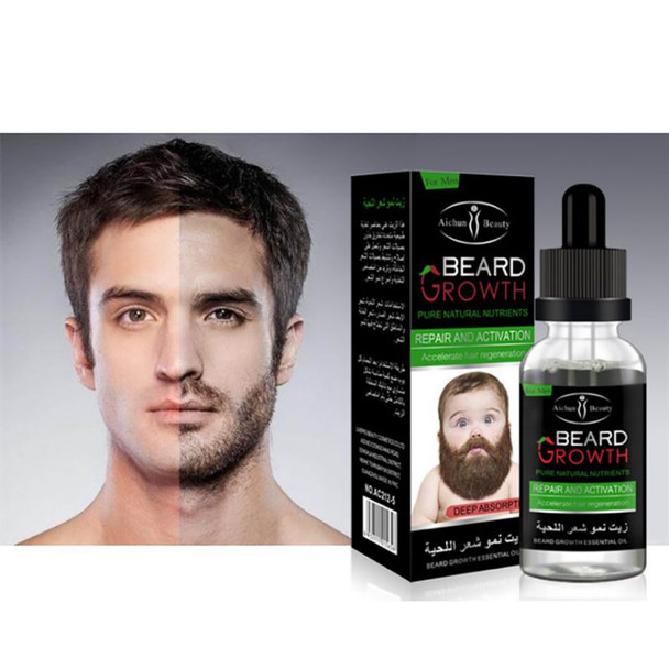 100% Natural Organic Men Growth Beard Oil Beard Wax balm Avoid Beard Hair Loss Products Leave-In Conditioner for Groomed Growth