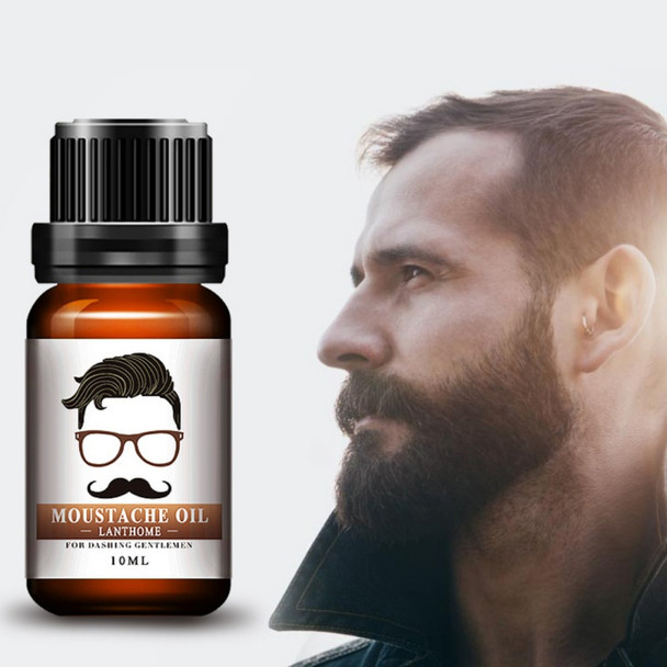 Best Quality 100% Natural Moisturizing Men Beard Oil for Styling Beeswax Smoothing Gentlemen Beard Care Conditioner 10ml