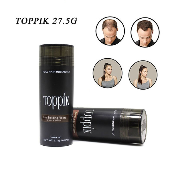 27.5g TOPPIK Hair Fibers Building 10 Colors Hair Loss Treatment Care Conceal Thinning Hair Fiber Eyelash Extension