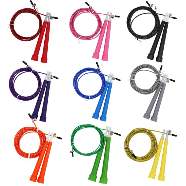 NEW Steel Wire Skipping Skip Adjustable Jump Rope Crossfit Fitnesss Equimpment Exercise Workout 3 Meters