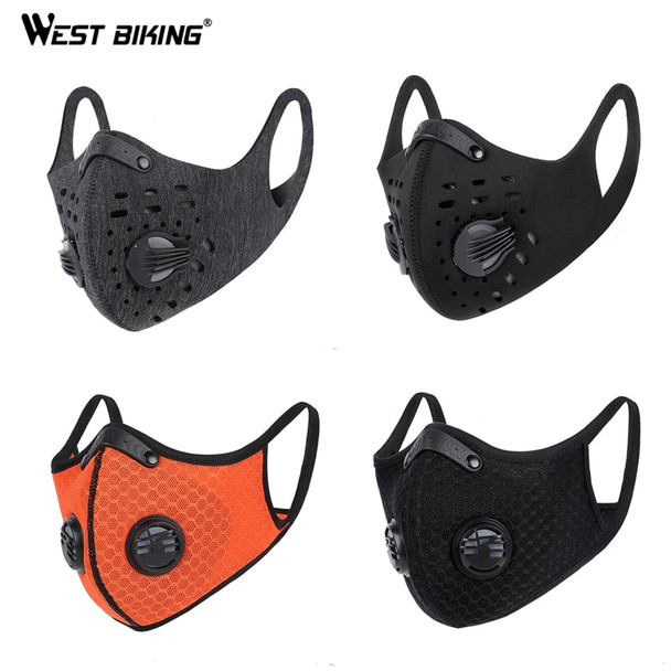 Cycling Face Mask Sport Bike Mask Training PM 2.5 Dustproof Running Mask Activated Carbon Filter Breathable Mask