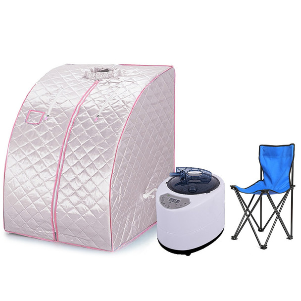 Steam Sauna Portable Sauna Room Beneficial Skin Detox Weight Loss Calories Bath SPA with Sliver Sauna Bag Steam Generator HWC