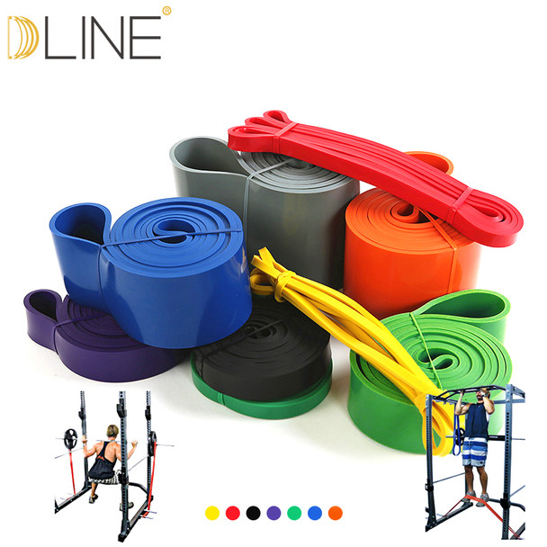 Resistance Bands Fitness CrossFit Elastic Band 208CM Natural Latex Loop Bands Gym Power Training For Pilates Exercise  Workout