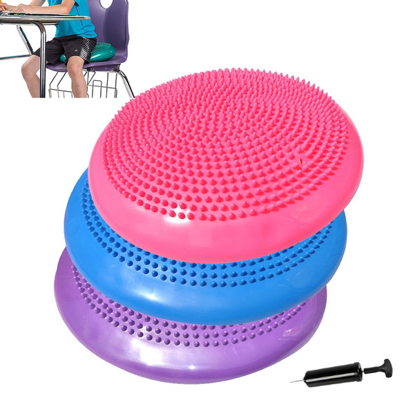  Inflated Stability Wobble Cushion, Including Free Pump/Exercise Fitness Core Balance Disc Twist Balance Board