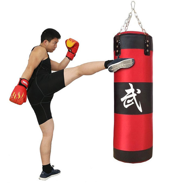 Home Oxford 80CM Boxing Thai Training Fighting Bag Sandbag Punching Bag For Stress Relief Home Gym Aerobic Training MMA Exercise