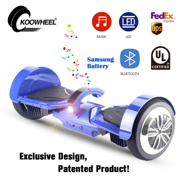 Electric Hoverboard Skateboard LED Light With Bluetooth 2 Wheels Self Balancing Kick Scooter Hover Board for Adult Kid